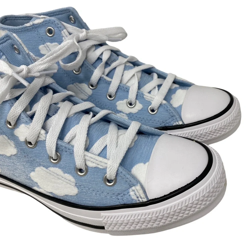 Converse Chuck Taylor Clouds Women's Sneakers Kids Blue Canvas High Top A02924F - Picture 4 of 10